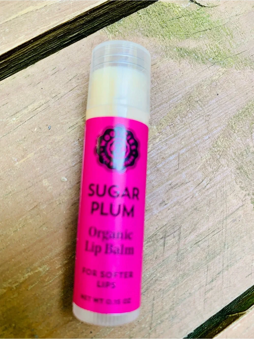 Organic Lip Balm Trio — Sugar Plum Pink, Gingerbread Tan & Merry Berry Purple